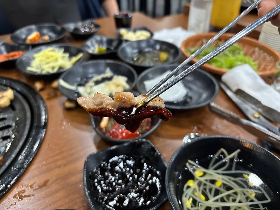 Chicken neck meat served with teriyaki sauce