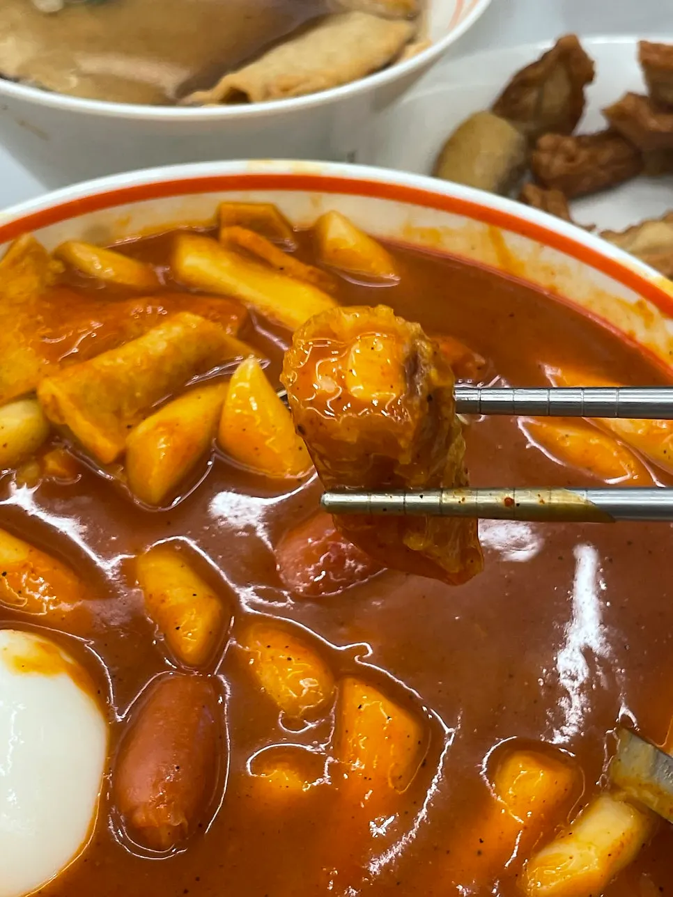 Yum Bbokki wheat rice cake tteokbokki with peppery sauce
