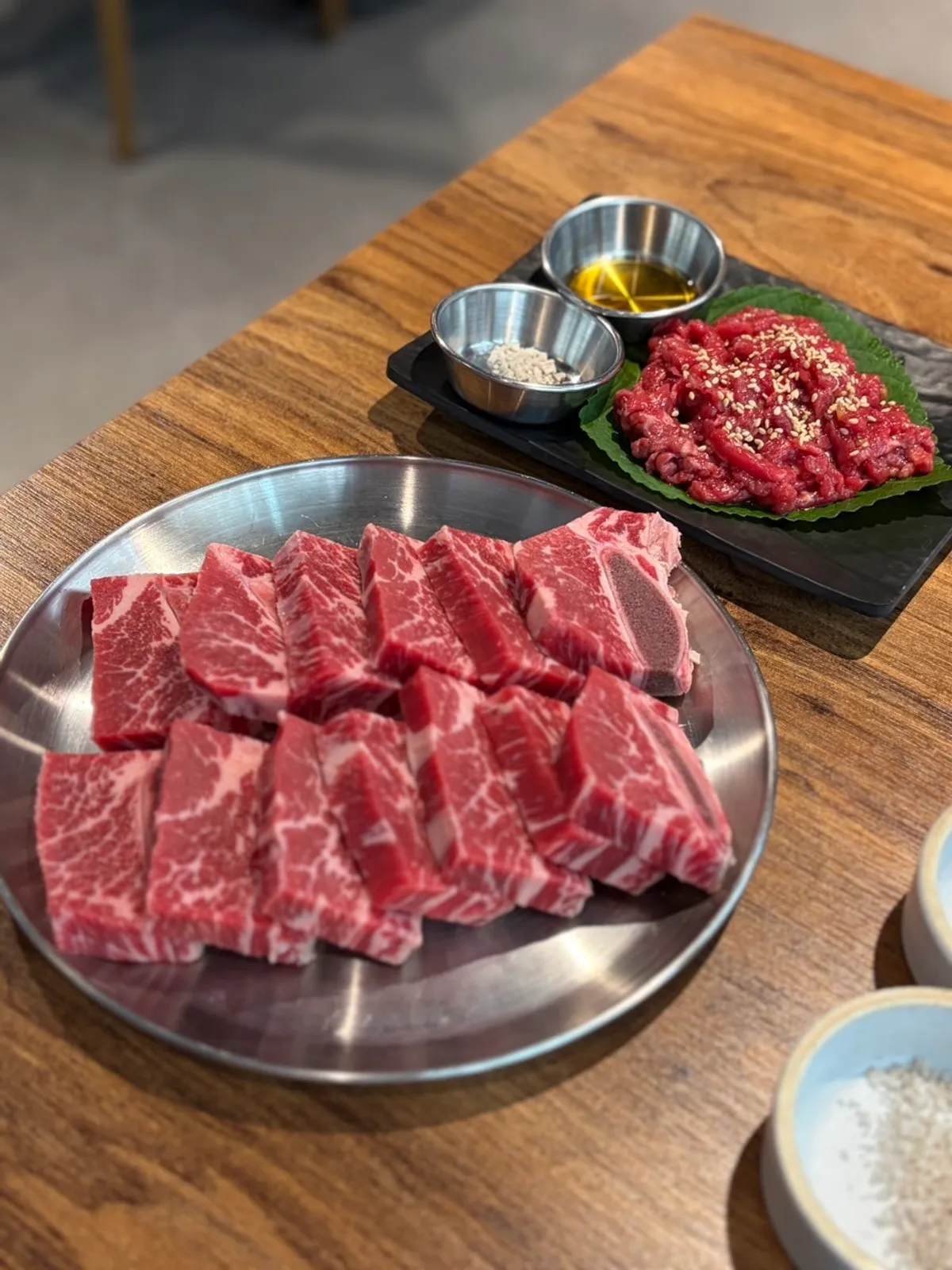 Beef meal spread at Yangsimso Ansan Gojan Branch