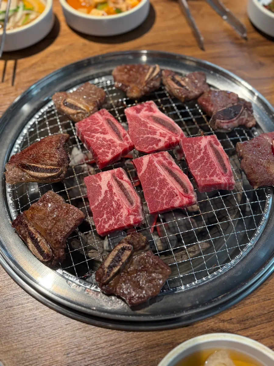 Charcoal-grilled beef