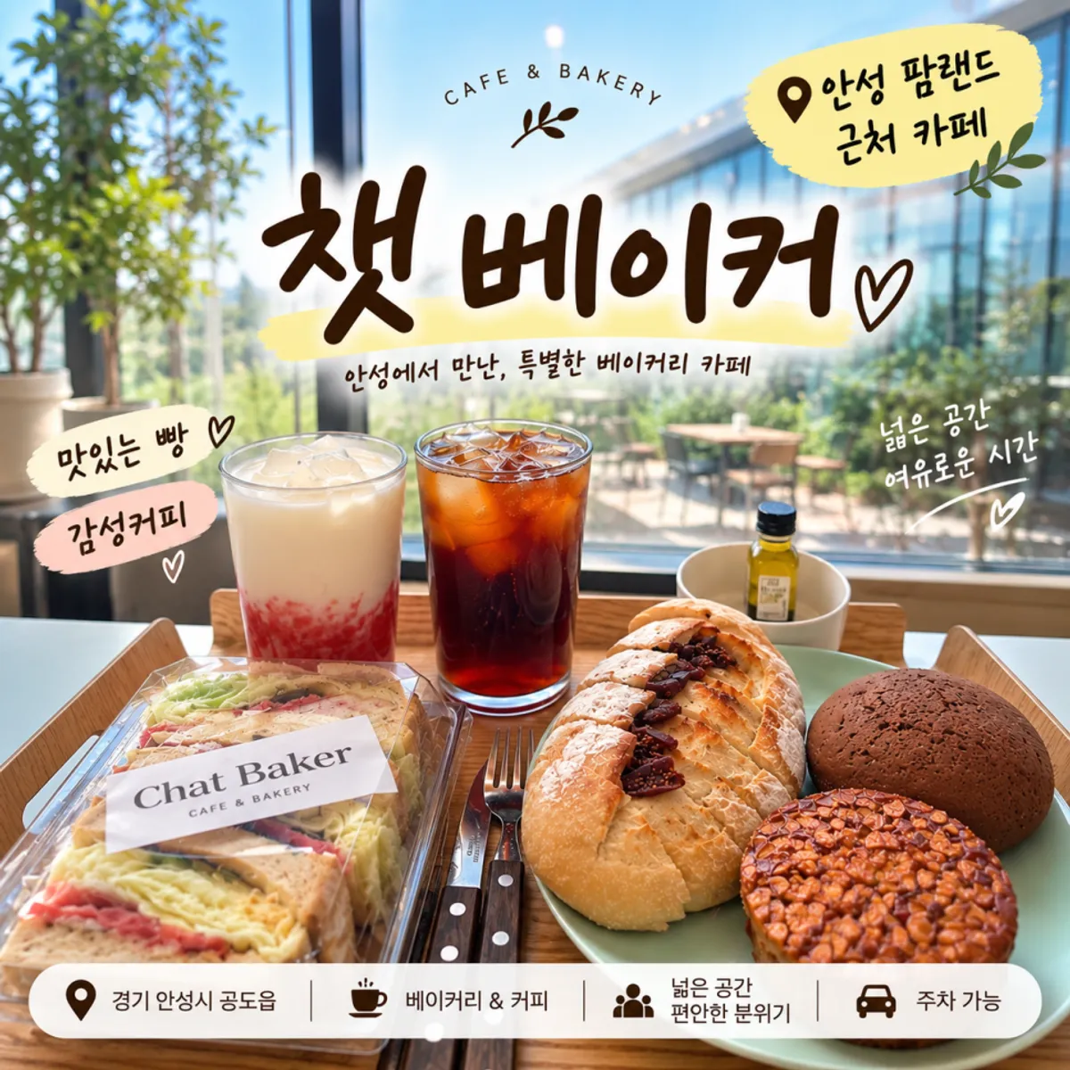 챗 베이커 대형카페 공간