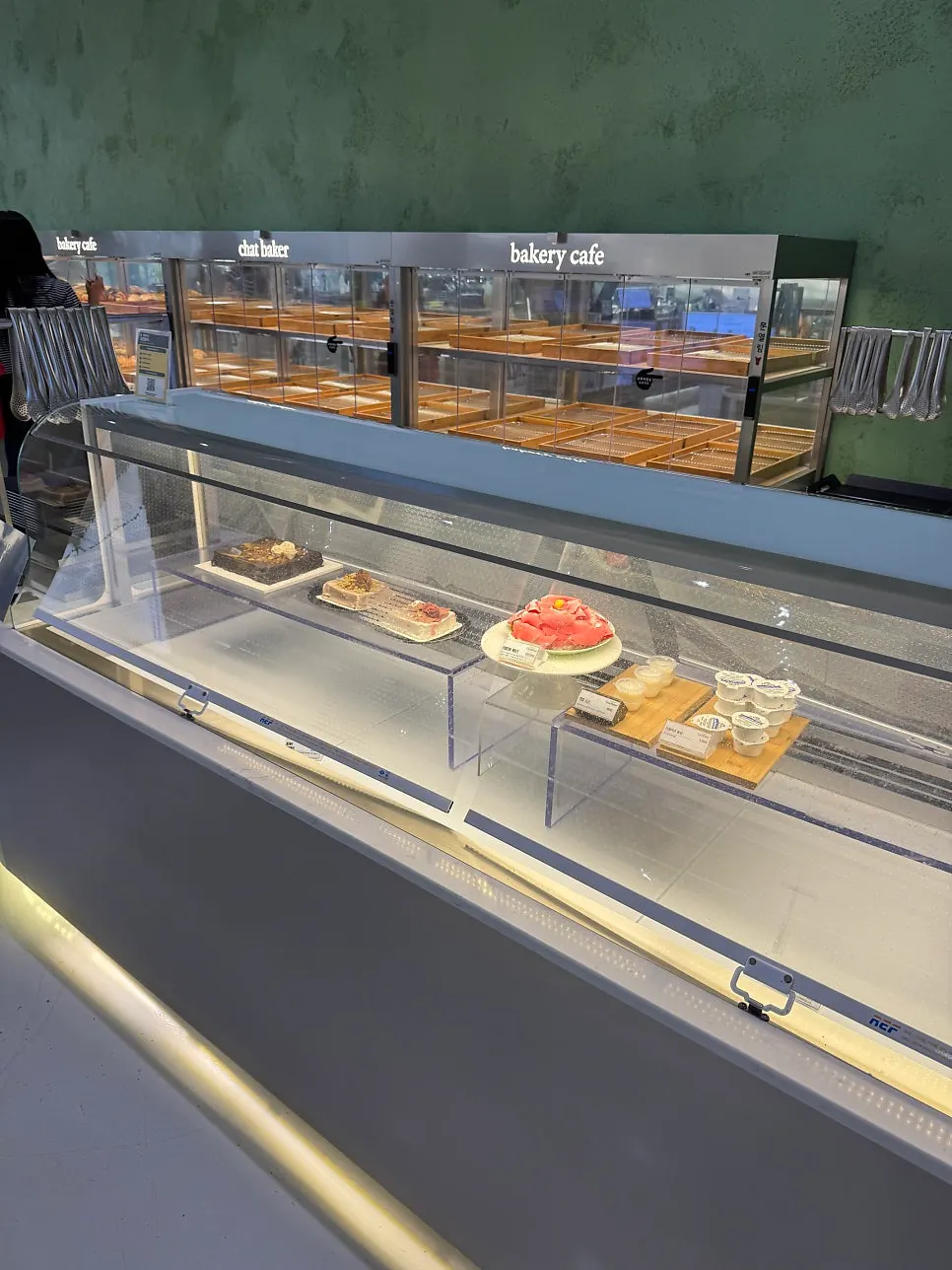 Display of varied bakery menu items