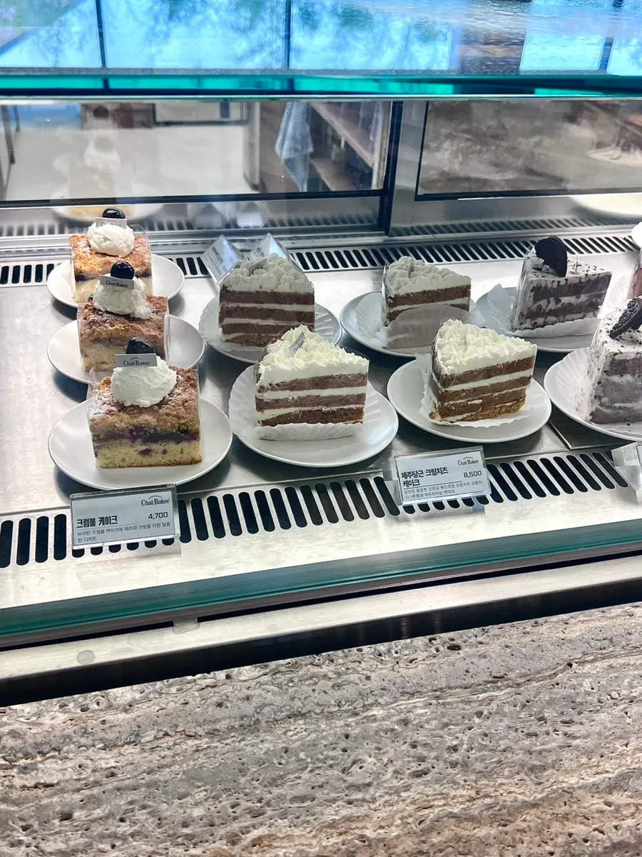 Bread displayed in the bakery showcase