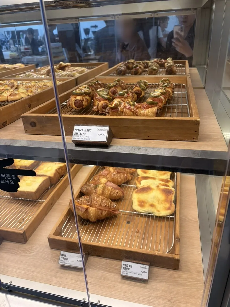 Sweet breads and soboru bread on display