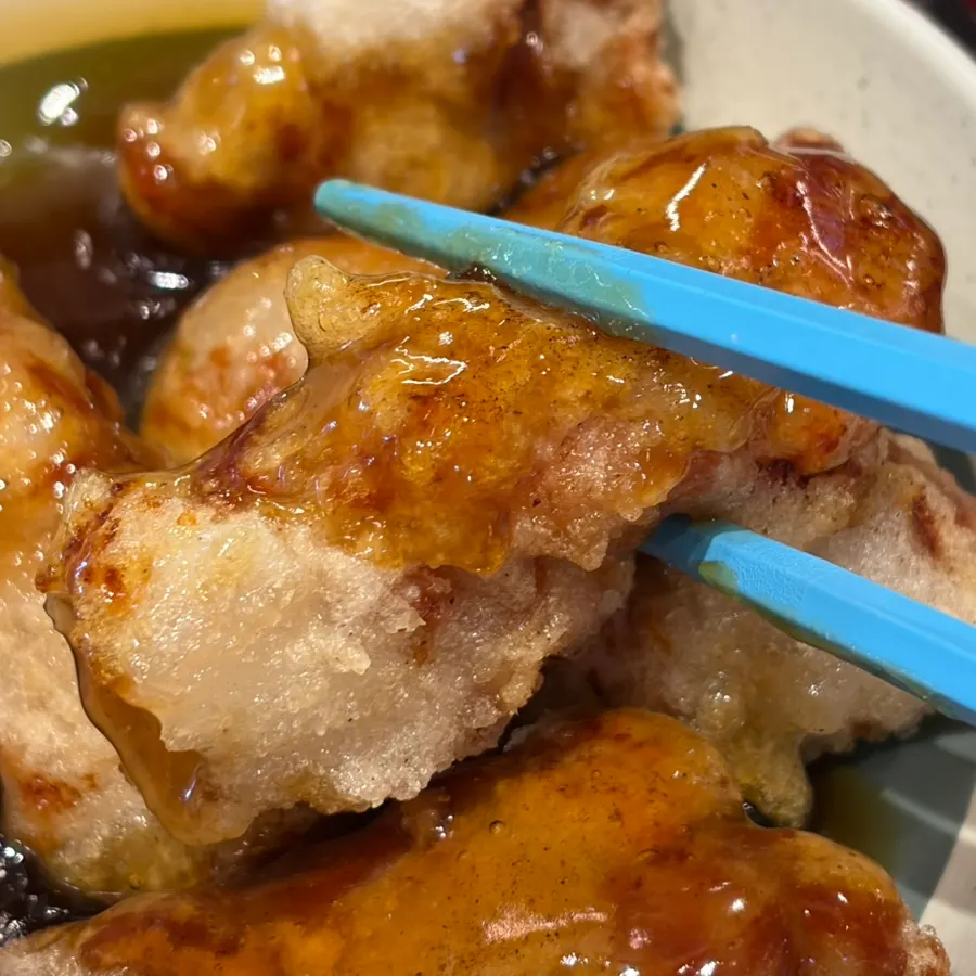 Chewy-textured sticky rice tangsuyuk