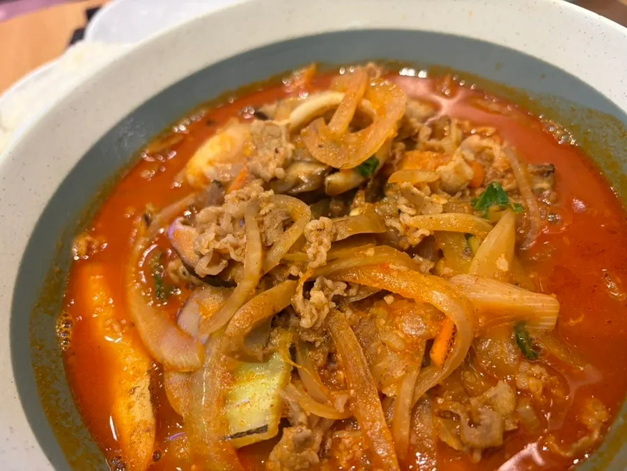 불맛 소고기짬뽕 한 그릇