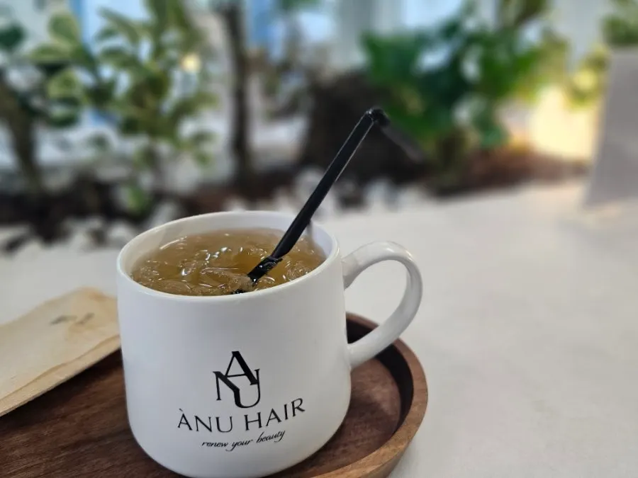 Tea served during the perm service