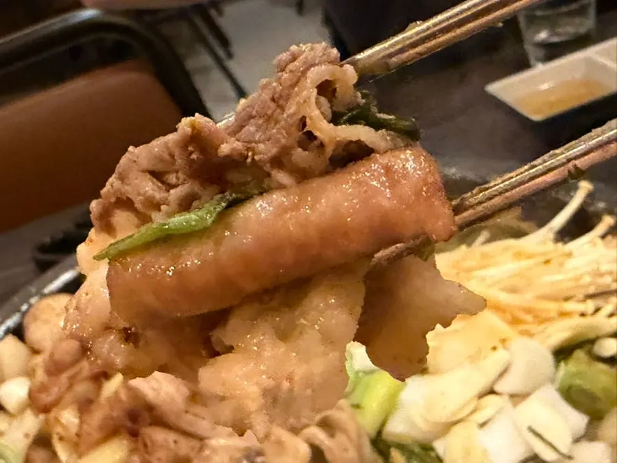 Savory gopchang filled with gop