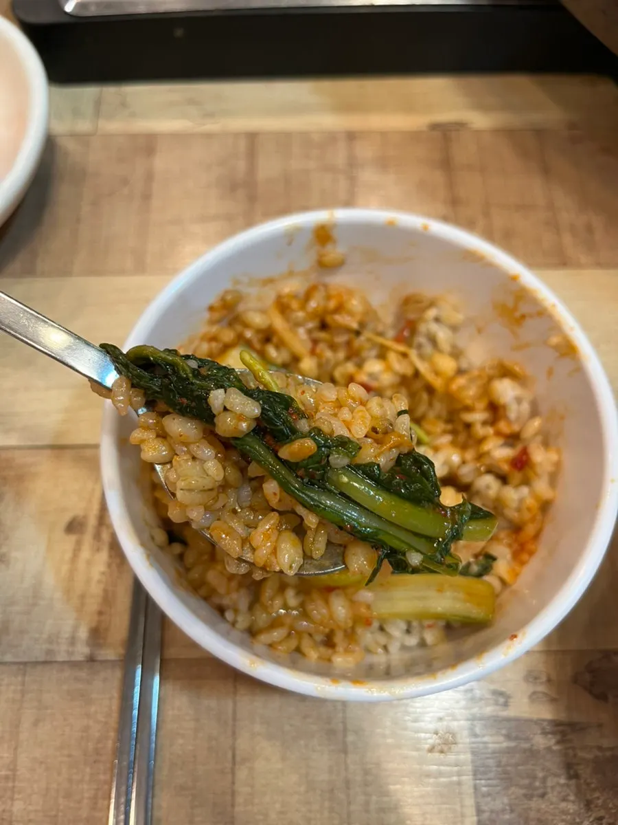 Side dishes brought from the self-bar