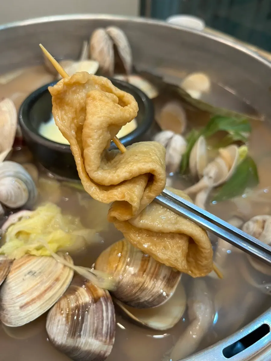 Scallops and conch scooped out