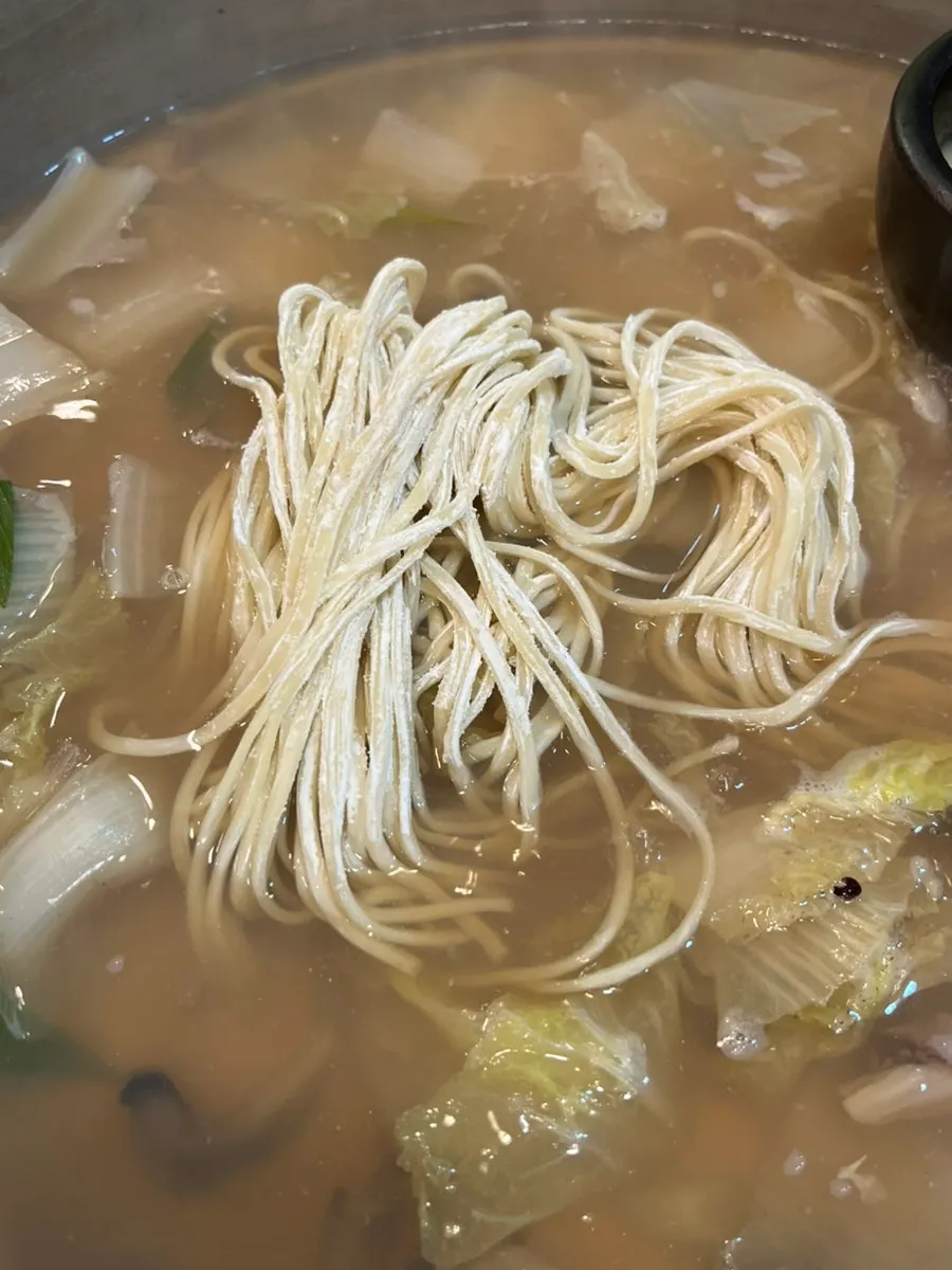 Extra kalguksu noodle serving added on
