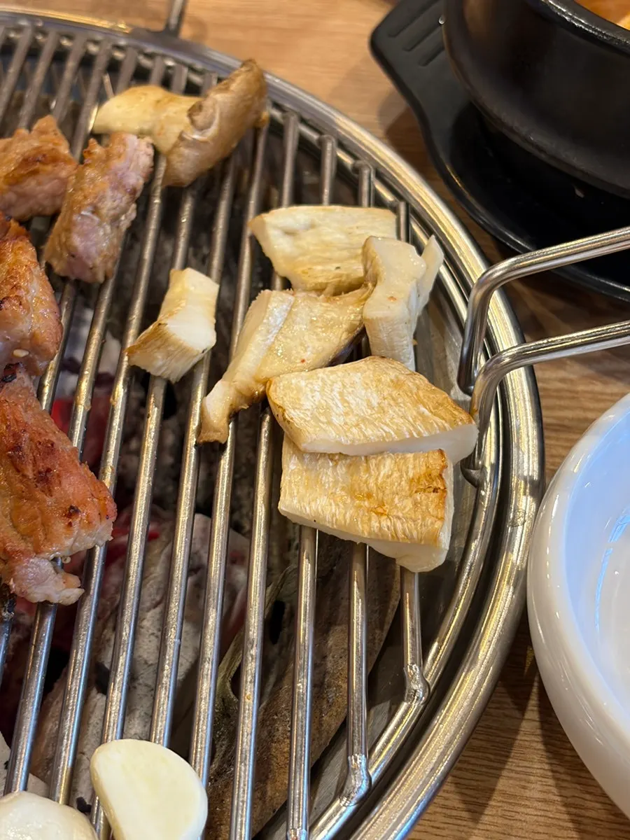 Charcoal-grilled pork ribs with caramelized marinade
