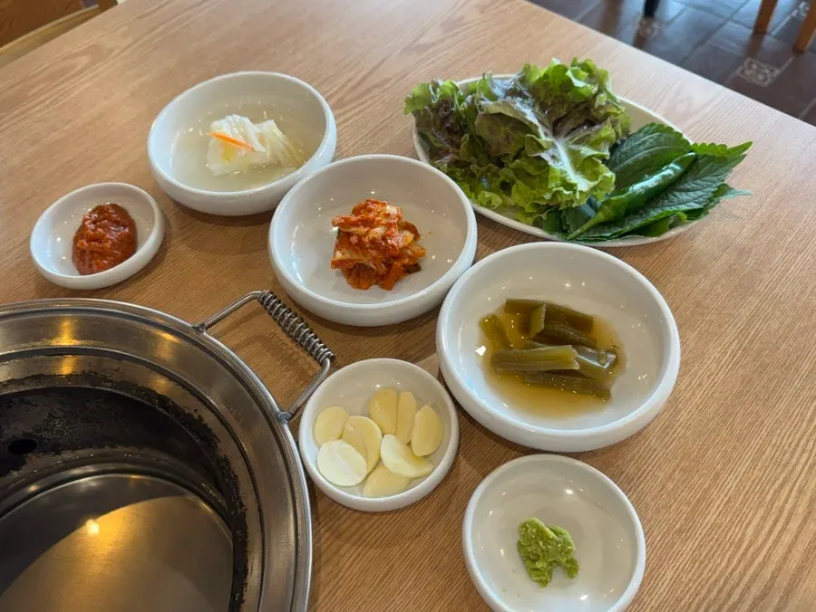 산내숯불갈비 박달점 메뉴판