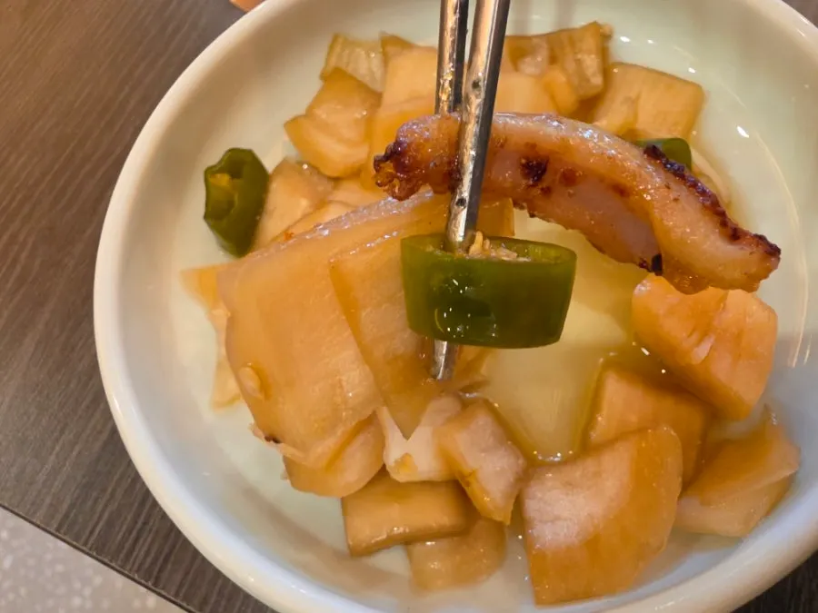 파김치와 양파장아찌 반찬