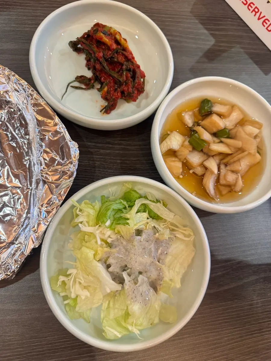 일미곱 기본 반찬 구성