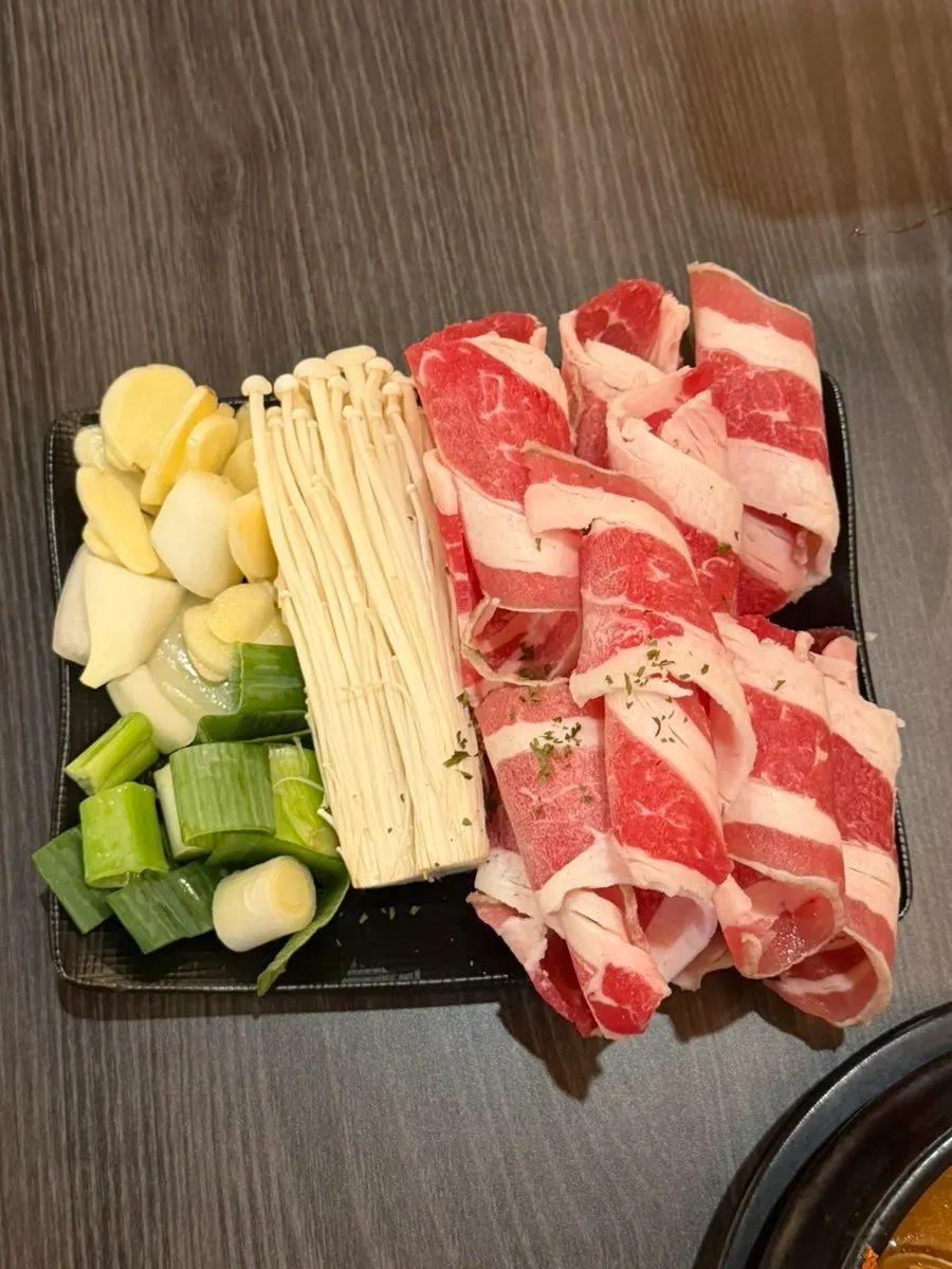 Soft tofu stew and free side dishes