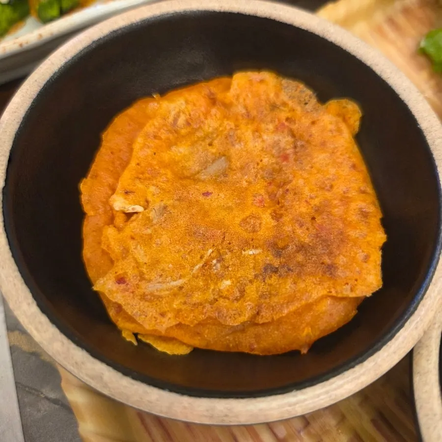 Golden, crispy kimchijeon