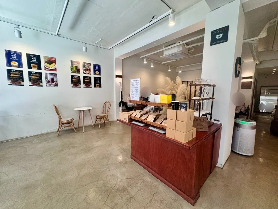 Display of handmade scones, cookies and other desserts