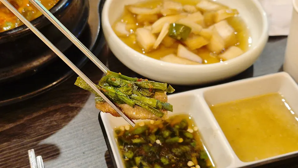 따로 구워 준비된 아이용 우삼겹