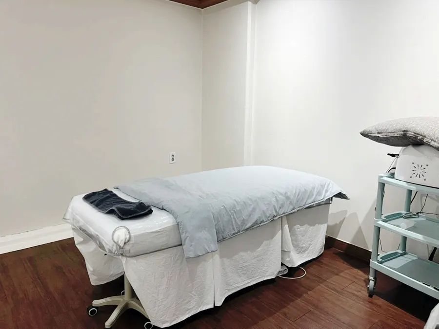 Inside the separate private treatment room