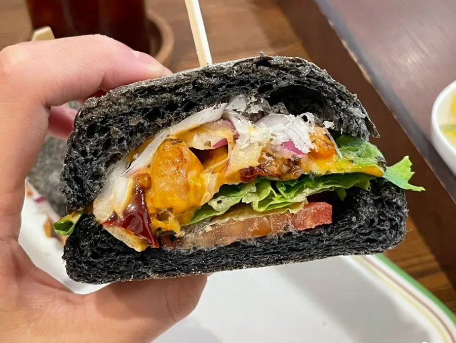 Spicy chicken sandwich made with ciabatta bread