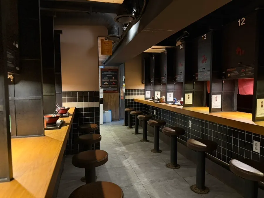 Full view of the seating inside Aori's Whereabouts Unknown Uijeongbu Branch