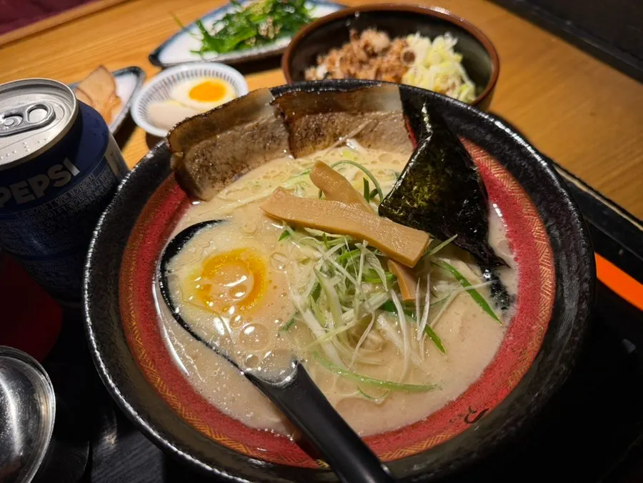 Table spread with the Aori Set and Chashu Set together