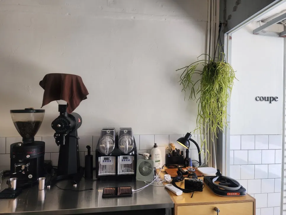 Free cup of coffee given to hair customers