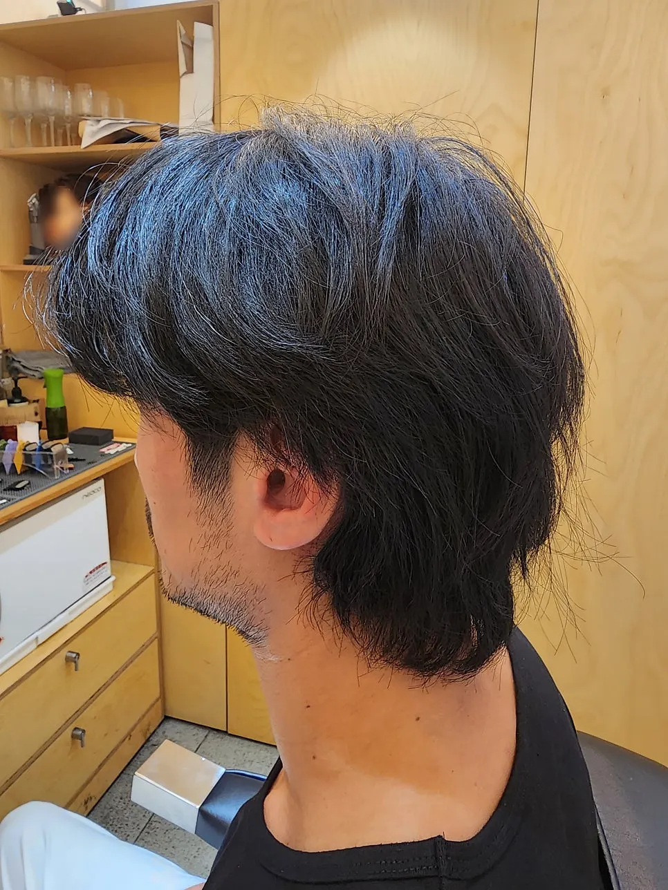 Men's-only hair products on display