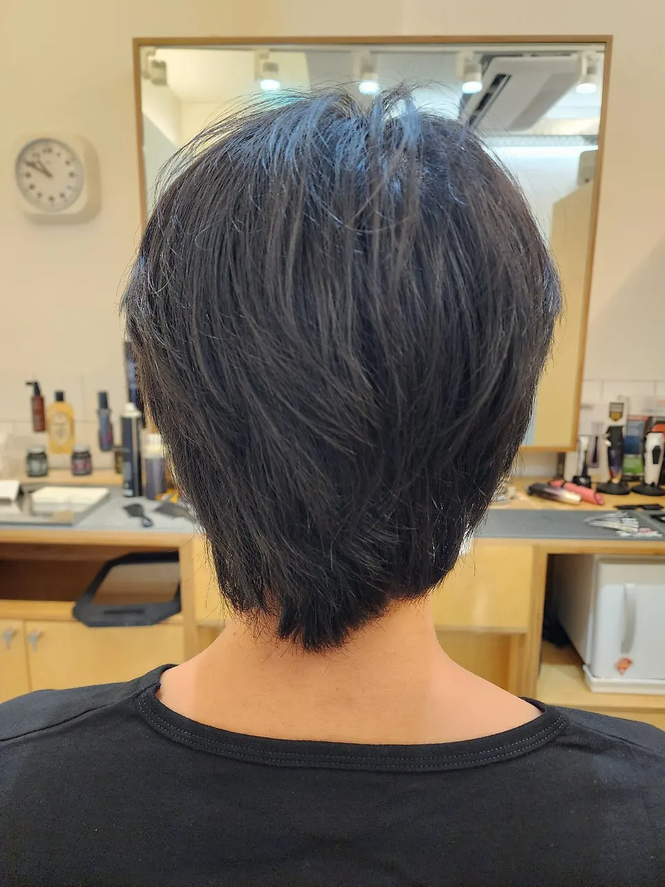 Before shot of shaggy, unkempt men's hair