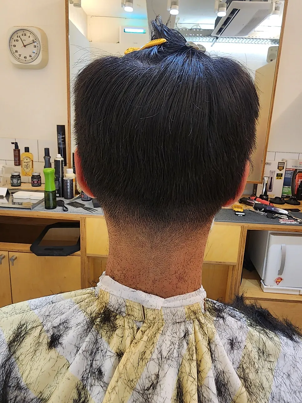 Neatened back line after clipper work