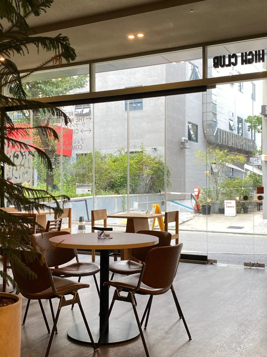 A cup of coffee served alongside the brunch