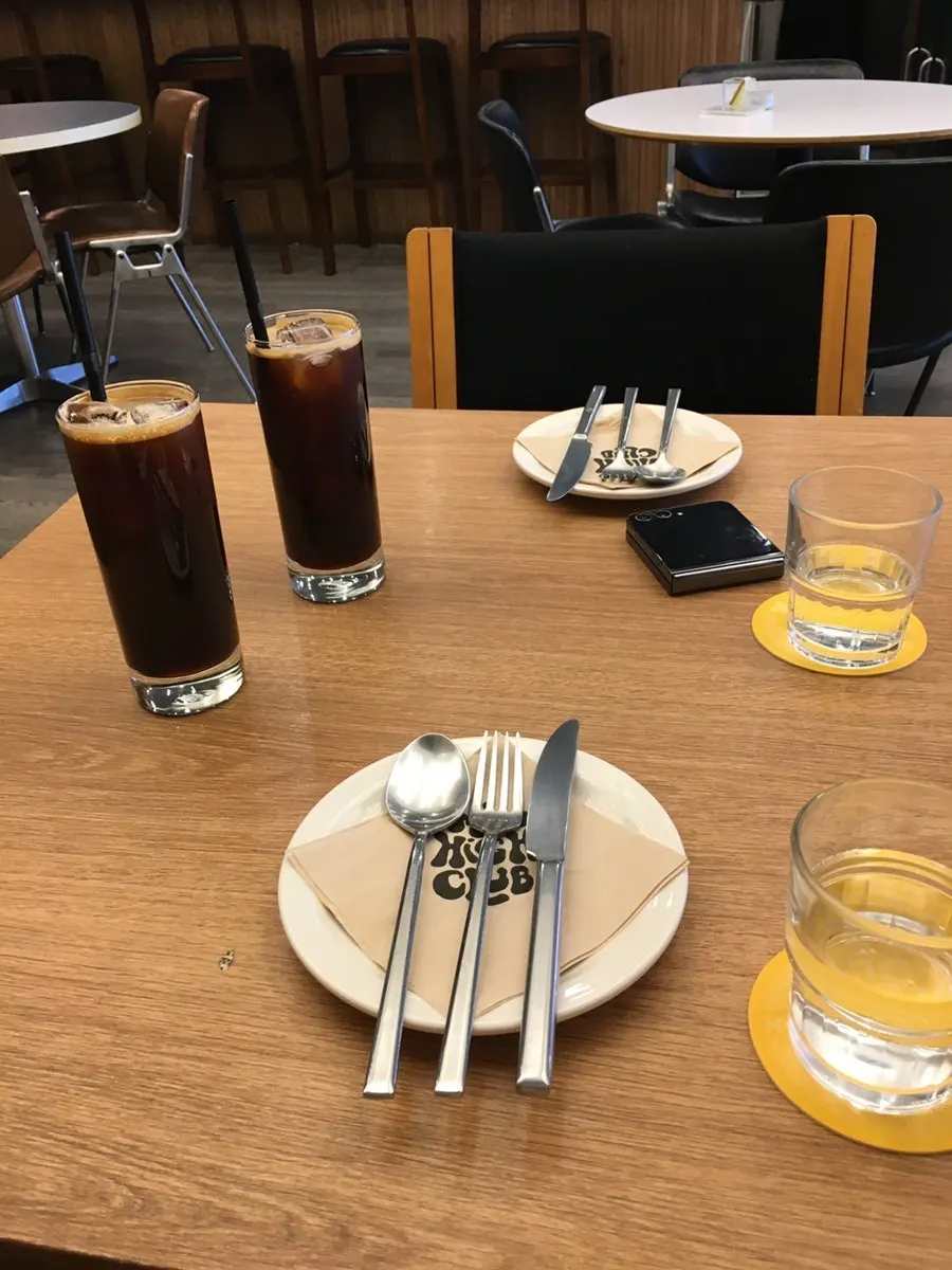 Brunch table setting at Mild High Club