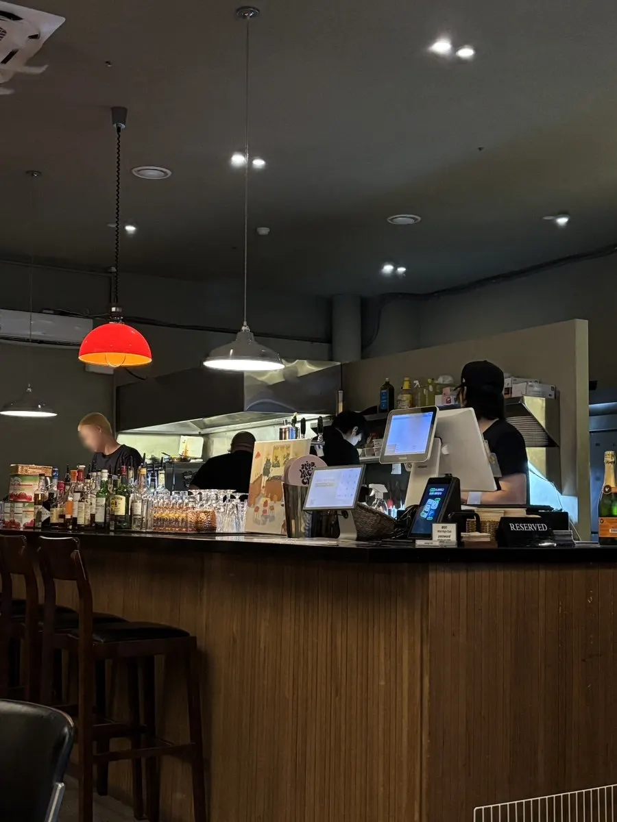 Warm, vintage interior at Mild High Club Apgujeong Branch
