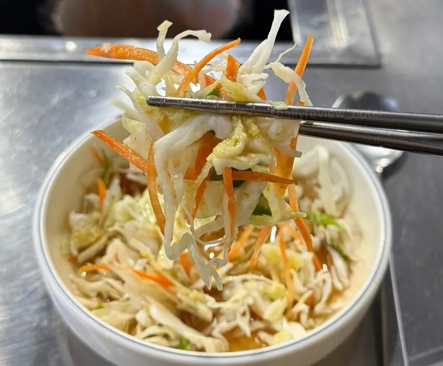 Pickled cabbage with mustard sauce