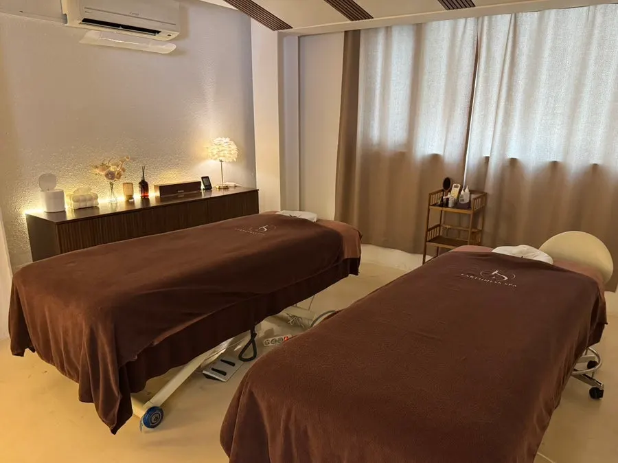 Neatly arranged treatment room