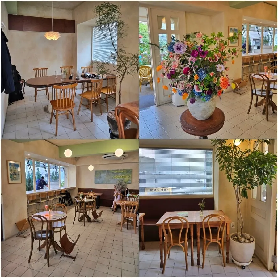 Terrace dining area at Le Bon Goûter