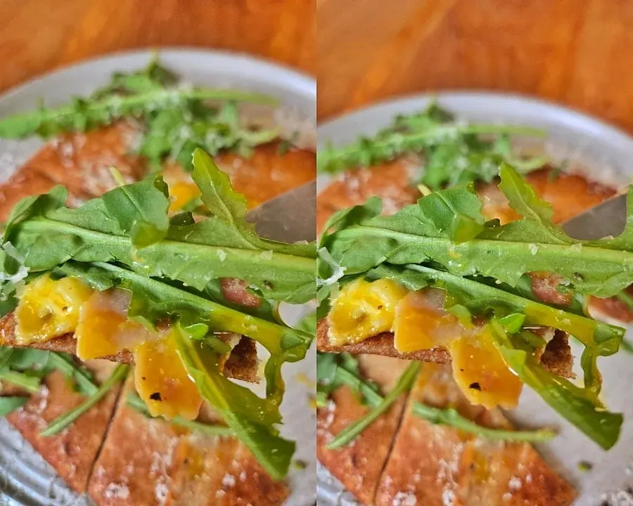 Crisp jambon cheese galette