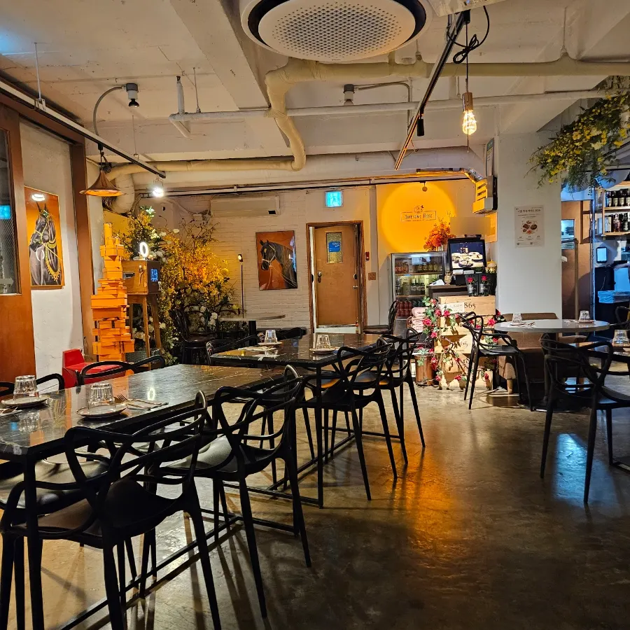 Interior view of Awesome Rose in the evening