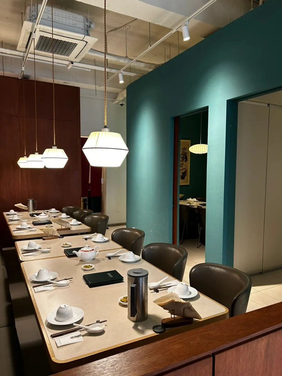 Interior details at Bobo Sikdang in Apgujeong