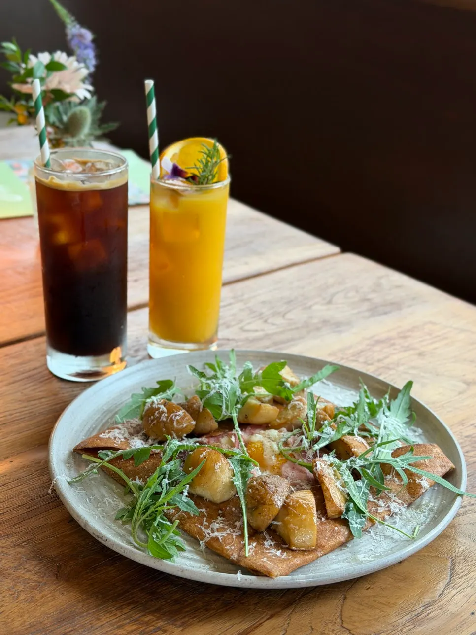 Le Bon Goûter's jambon mushroom galette