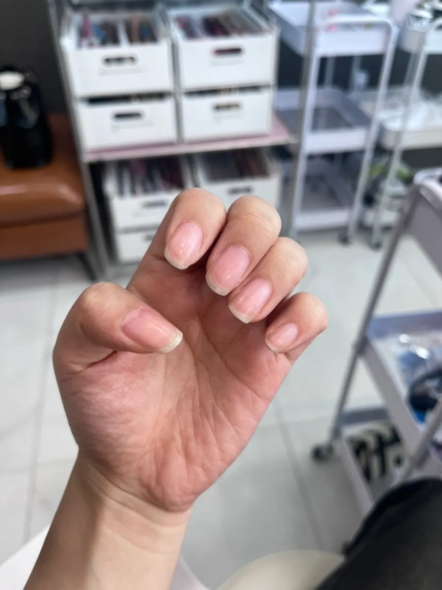 Nails before the nail art appointment