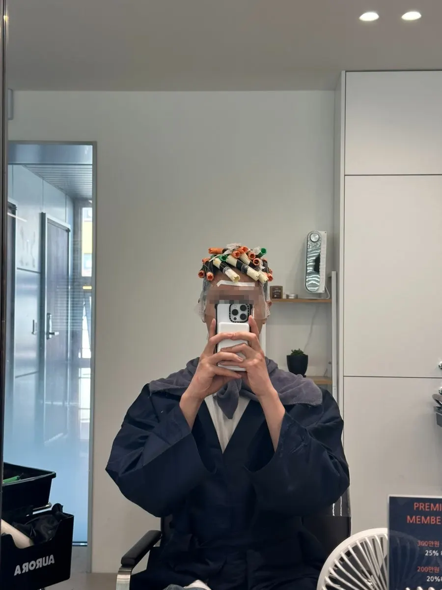 트리트먼트를 포함한 샴푸 시술 과정
