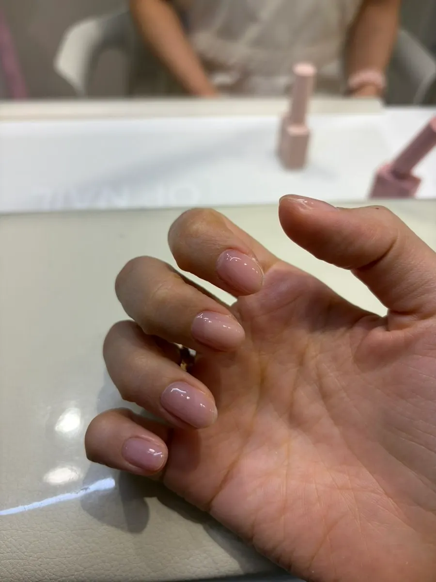 Neatly groomed short nails after care