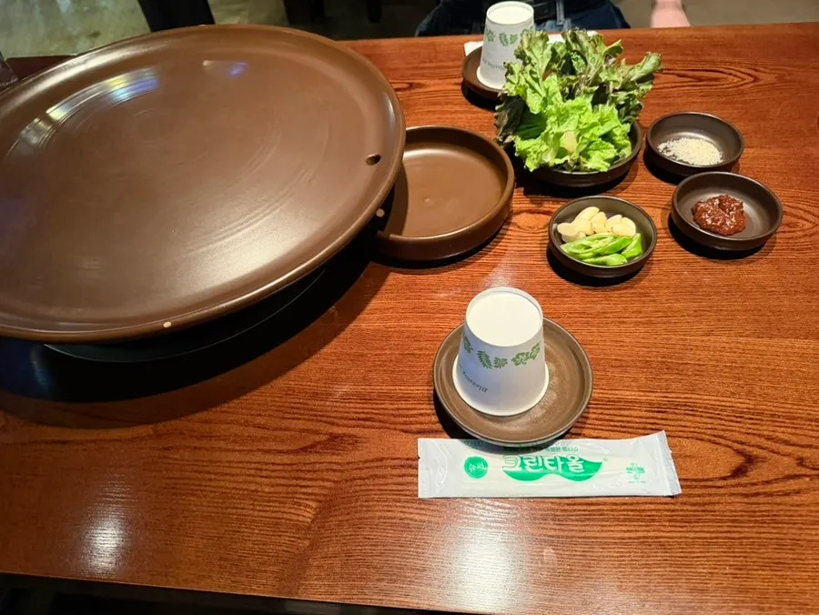 Reserved seating with a spacious table