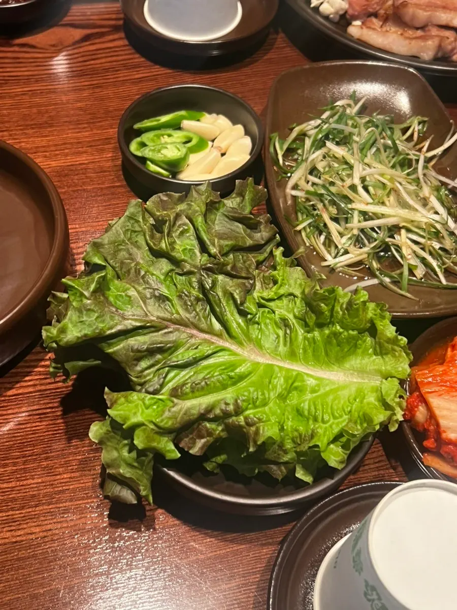 Ssamjang and salt side dishes