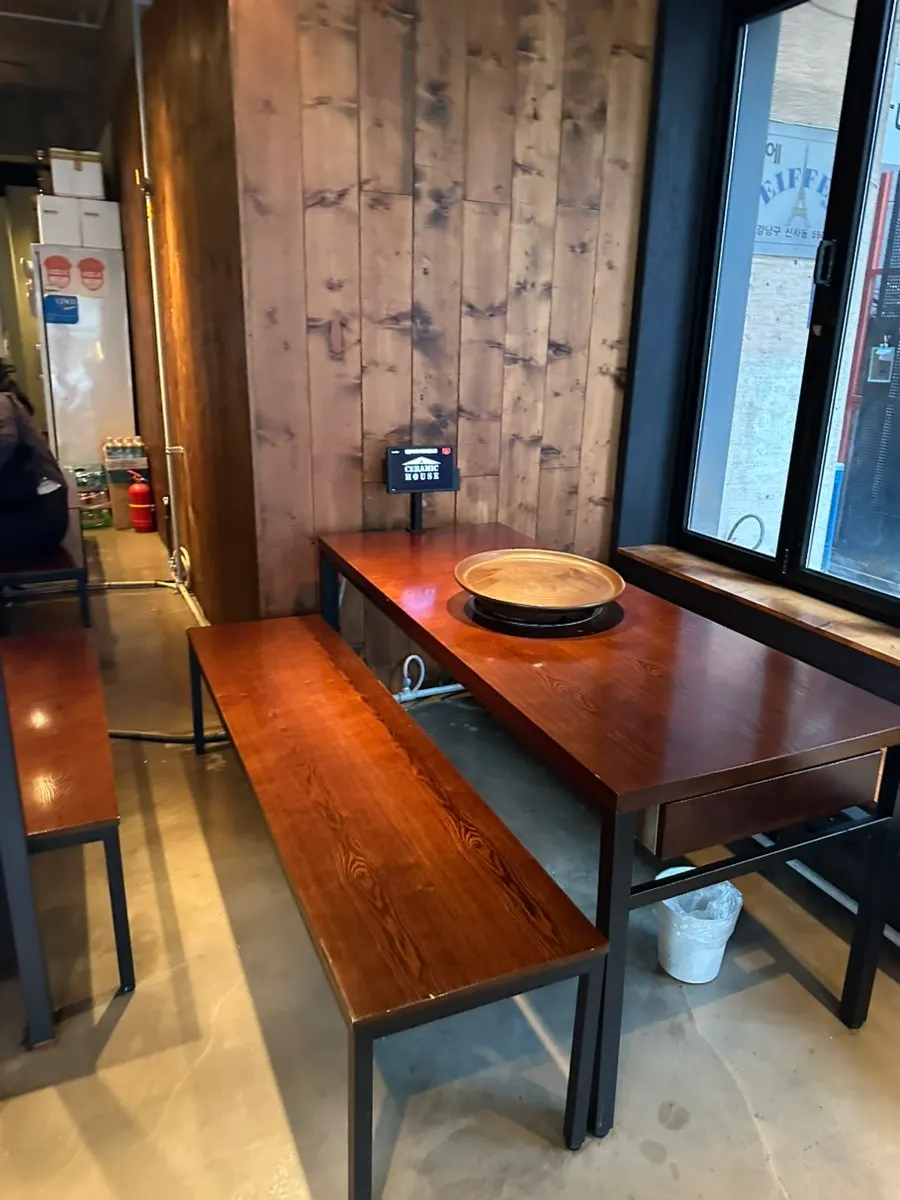 Modern Korean barbecue restaurant interior