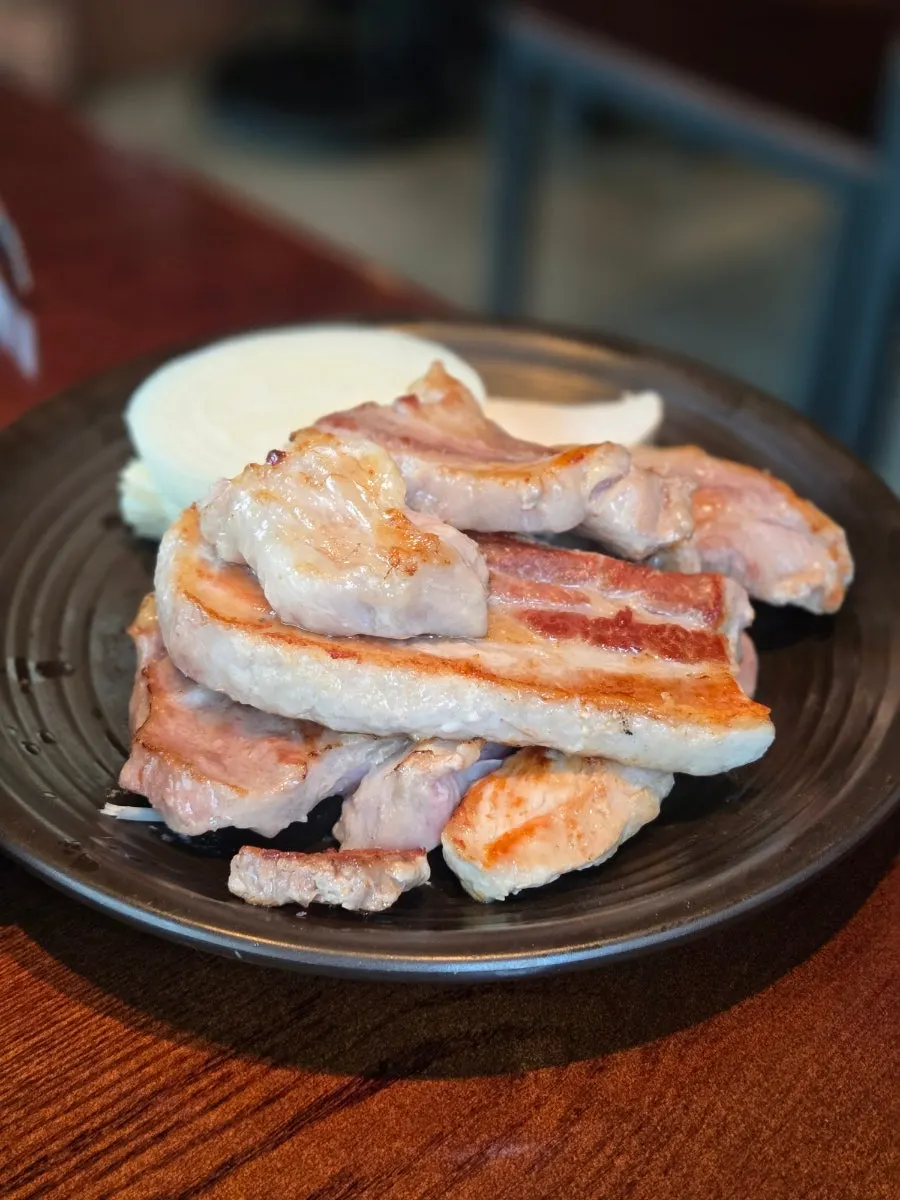 Pork selection in Par-Grilled Set A
