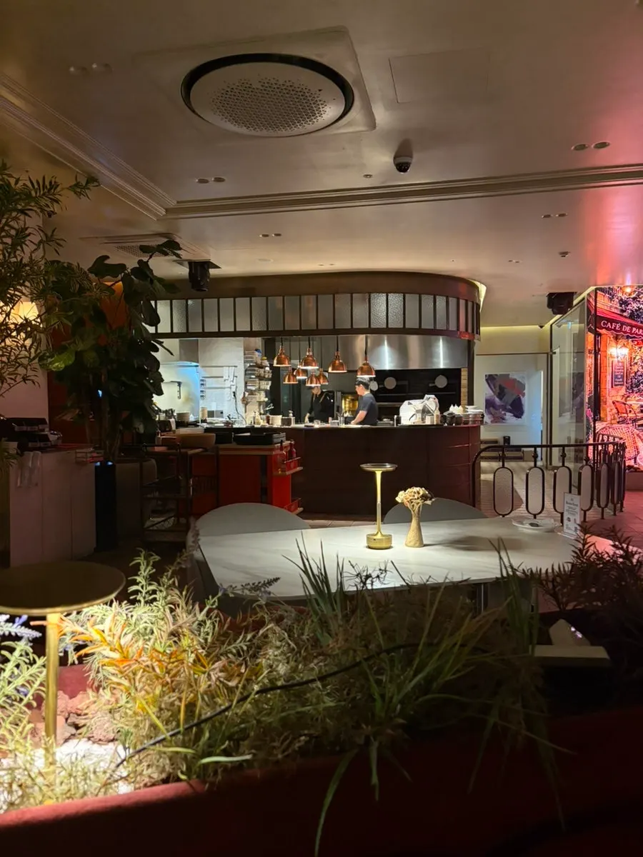 View of the seating inside Osteria Eden