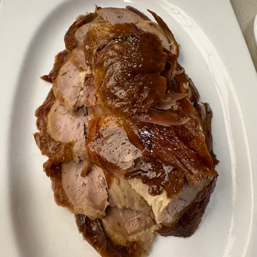 Peking duck with a clean, savory flavor